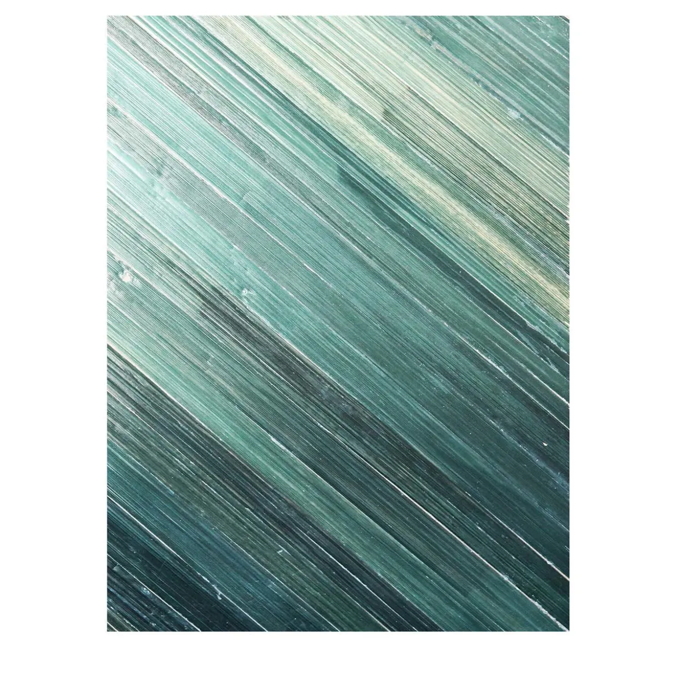 Pannello decorativo in legno e paglia verde Paille Olik