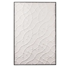 Pannello decorativo in pietra Fenice bianca Makramè A