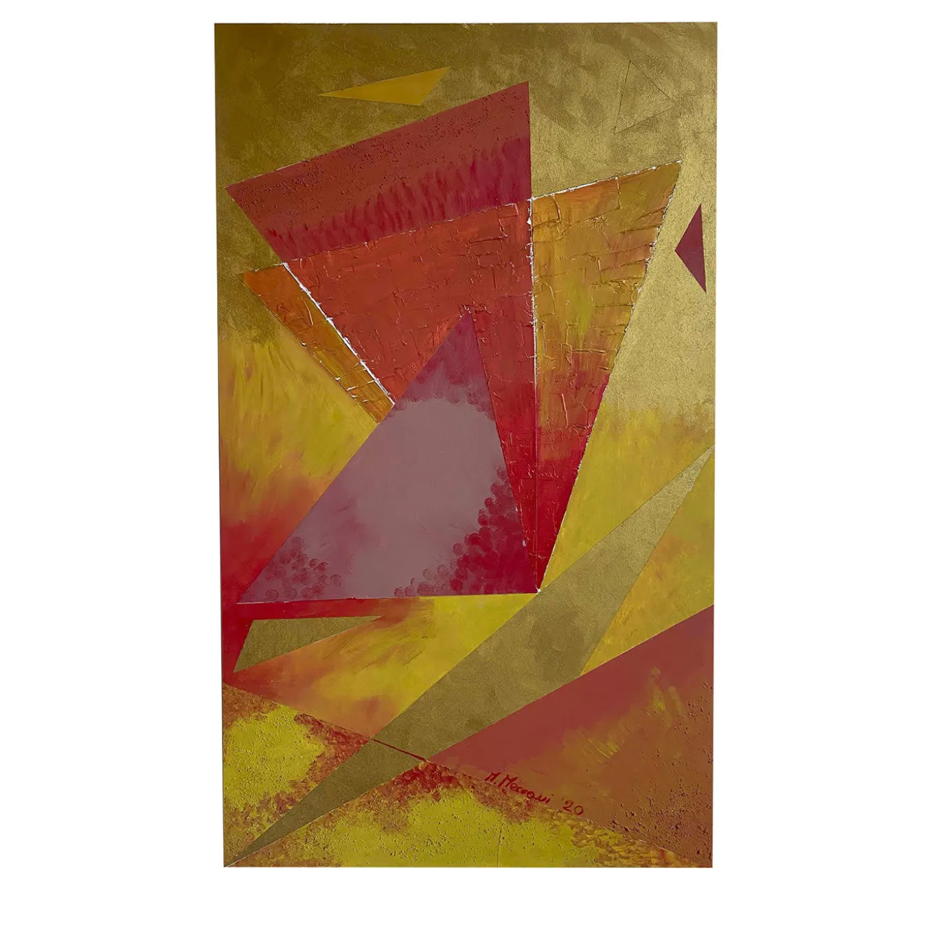 Pannello decorativo Triangolazioni Tre di Mascia Meccani