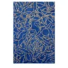 Pannello di legno blu floreale Deco-CK2
