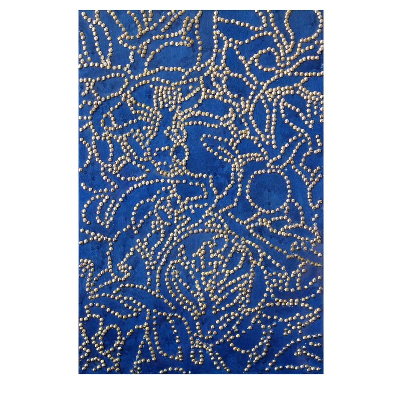 Pannello di legno blu floreale Deco-CK2