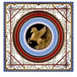 Pannello d'oro mitologico Pegaso