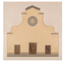 Pannello quadrato bianco della chiesa di Santo Spirito