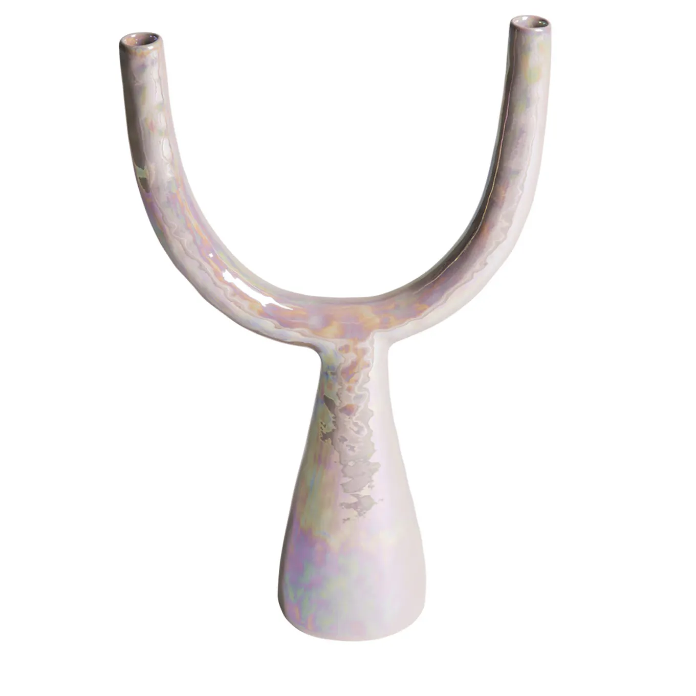 Perla Rosa Candelabro in ceramica