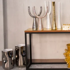 Perla Rosa Candelabro in ceramica