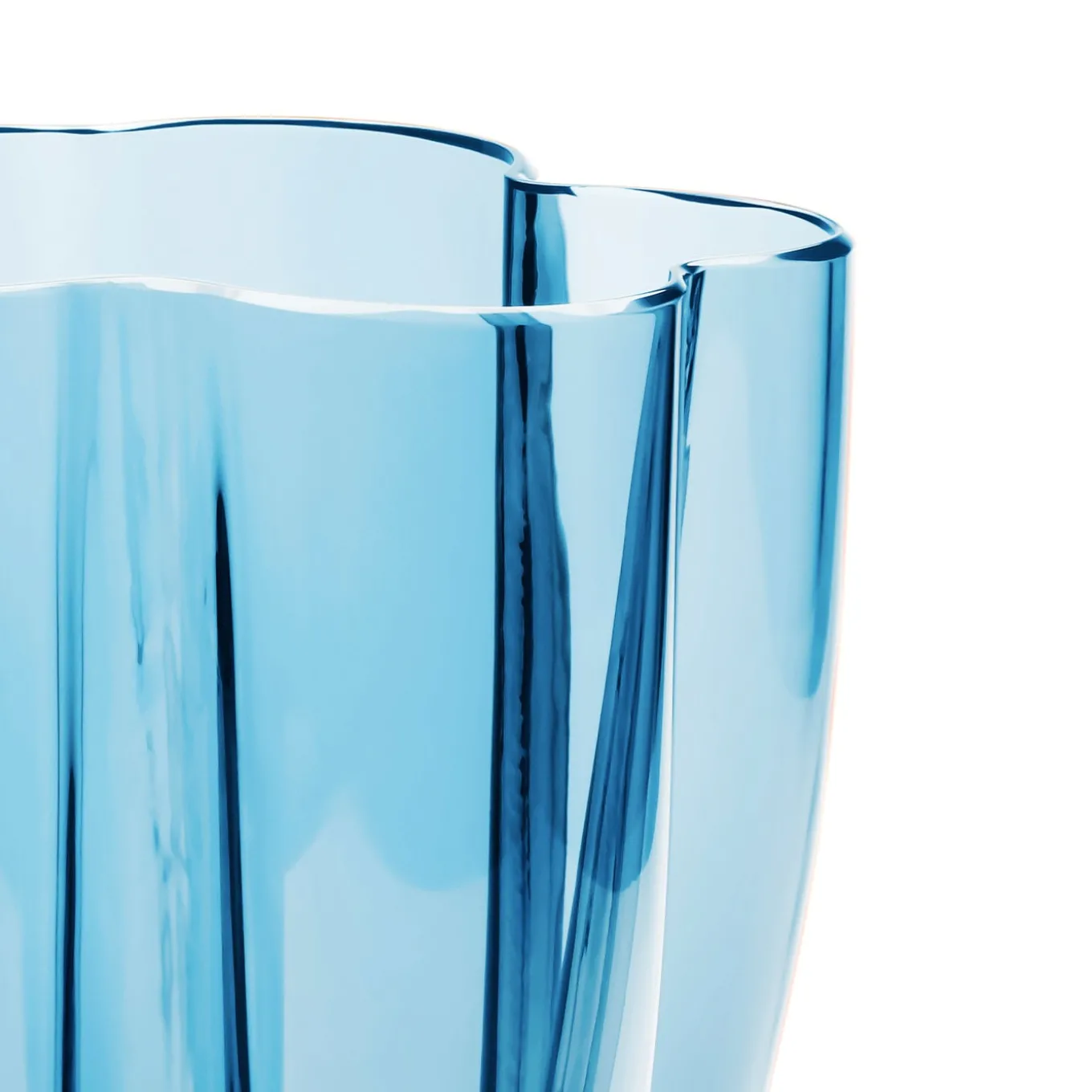 Petalo Vaso piccolo blu profondo