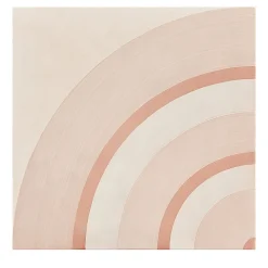 Piastrella Geometrie D’Ombra In Ceramica Rosa Motivo Circolare