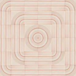 Piastrella Geometrie D’Ombra In Ceramica Rosa Motivo Circolare