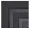 Piastrella Geometrie D’Ombra In Ceramica Nero Carbone Motivo Quadrato