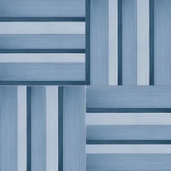 Piastrella Geometrie D’Ombra In Ceramica Blu Motivo A Linee