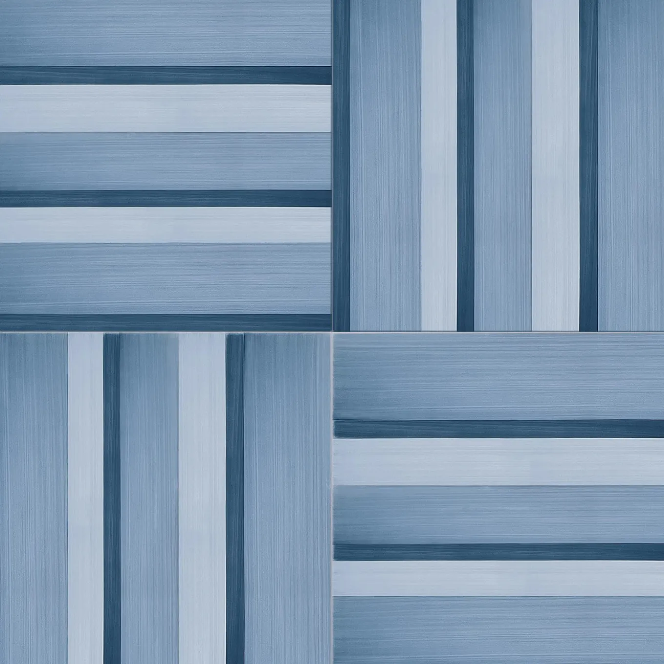 Piastrella Geometrie D’Ombra In Ceramica Blu Motivo A Linee