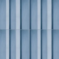 Piastrella Geometrie D’Ombra In Ceramica Blu Motivo A Linee
