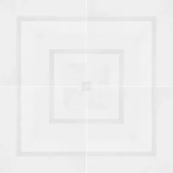 Piastrella Geometrie D’Ombra In Ceramica Bianca Motivo Quadrato