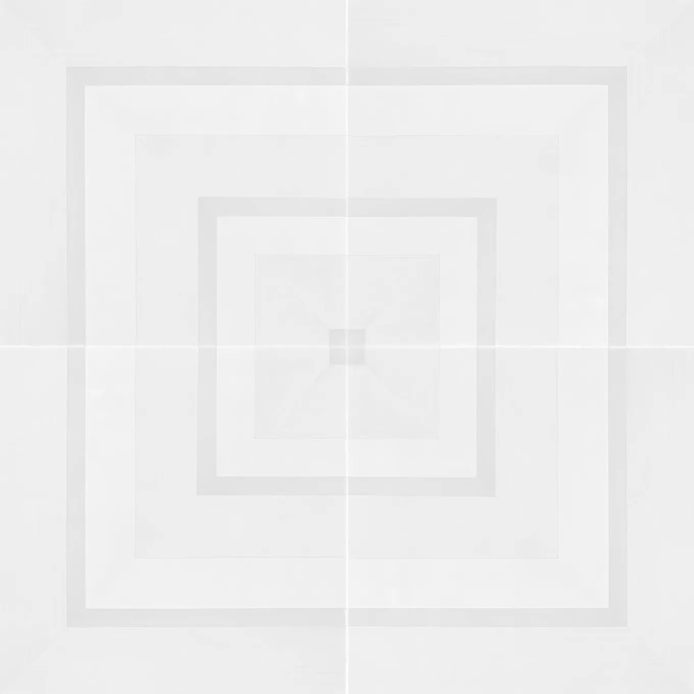 Piastrella Geometrie D’Ombra In Ceramica Bianca Motivo Quadrato