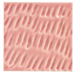 Piastrella Ippo in ceramica rosa flamingo