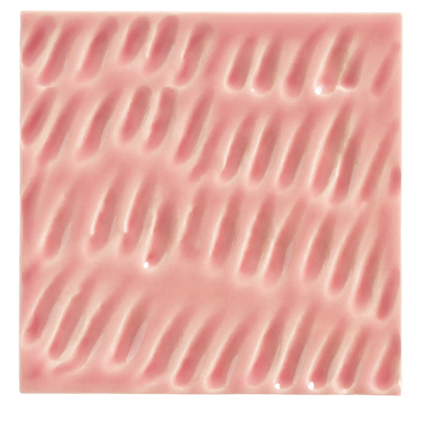 Piastrella Ippo in ceramica rosa flamingo