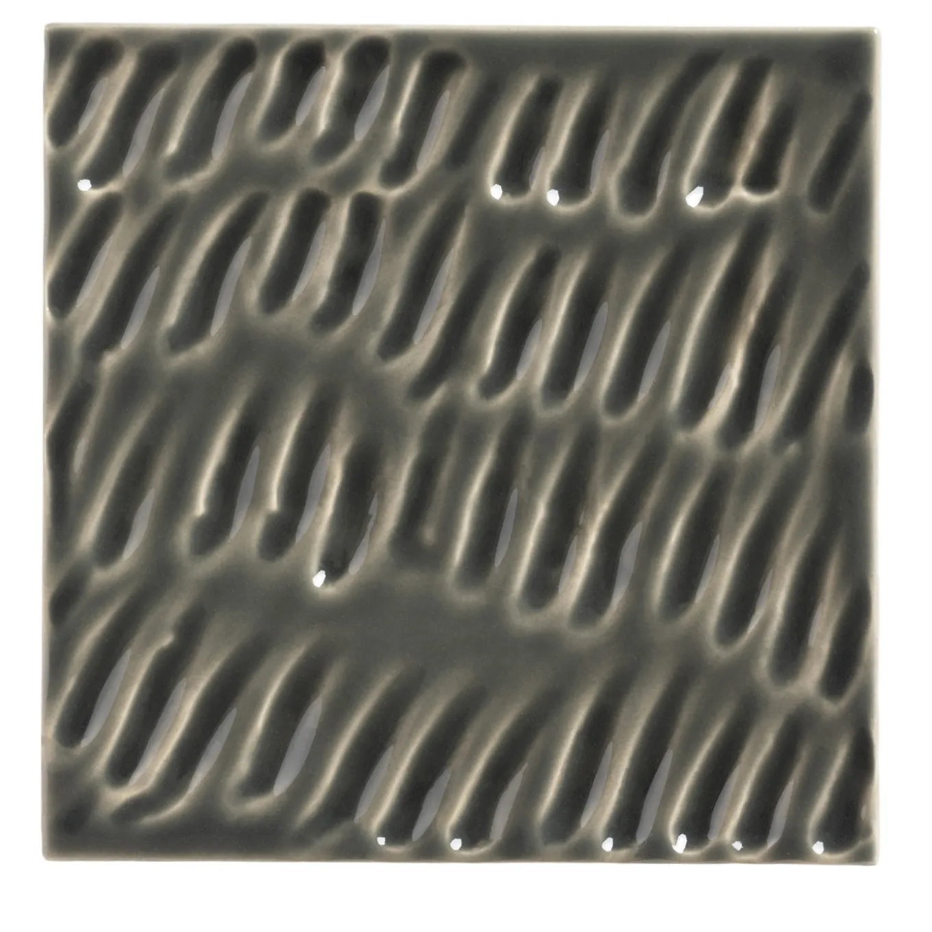 Piastrella Ippo in ceramica grigia fumé