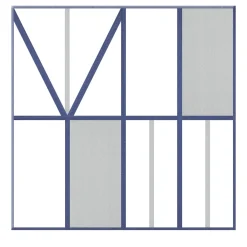 Piastrella La Facciata In Ceramica Grigio Chiaro E Viola Motivo Geometrico