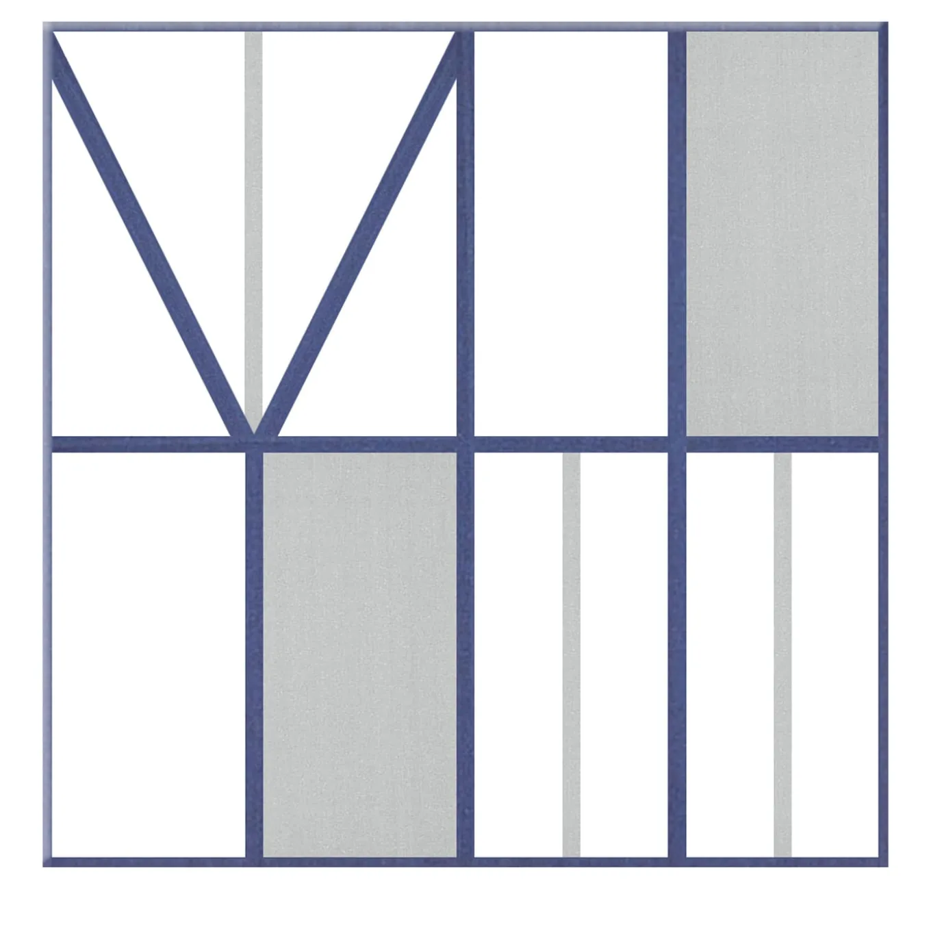 Piastrella La Facciata In Ceramica Grigio Chiaro E Viola Motivo Geometrico