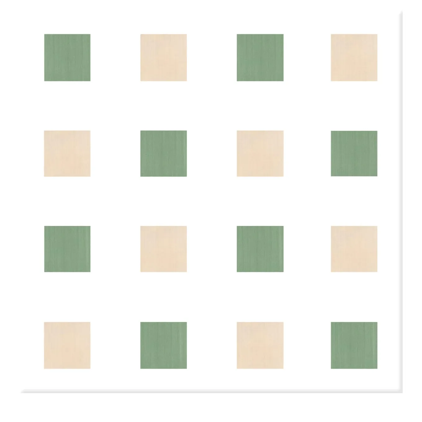 Piastrella La Navata In Ceramica Rosa E Verde Motivo Geometrico