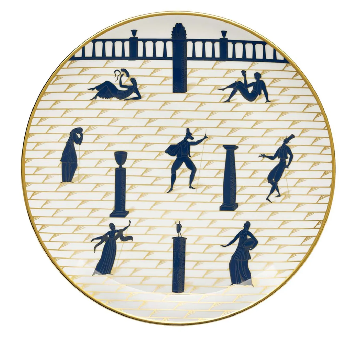 Piatto bianco Passeggiata Archeologica - Edizione limitata di Gio Ponti