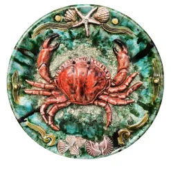 Piatto con granchio rosso