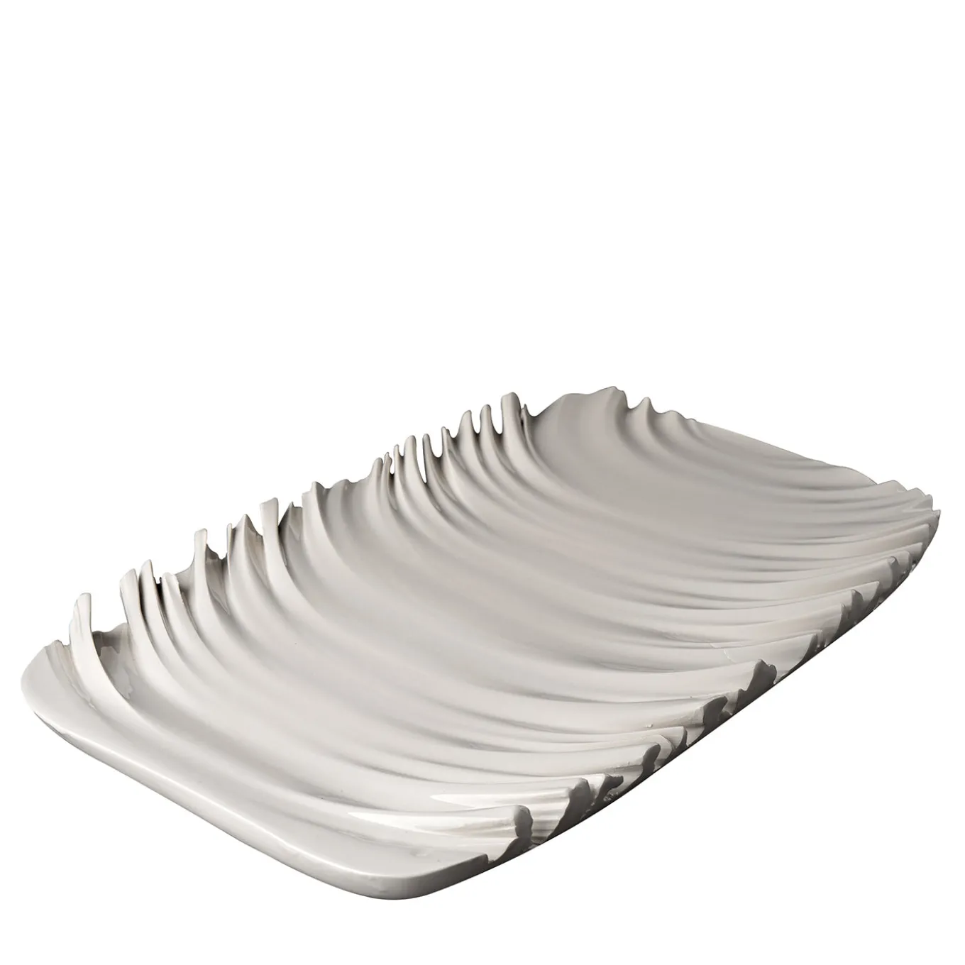 Piatto Decorativo Bianco di Aldo Londi