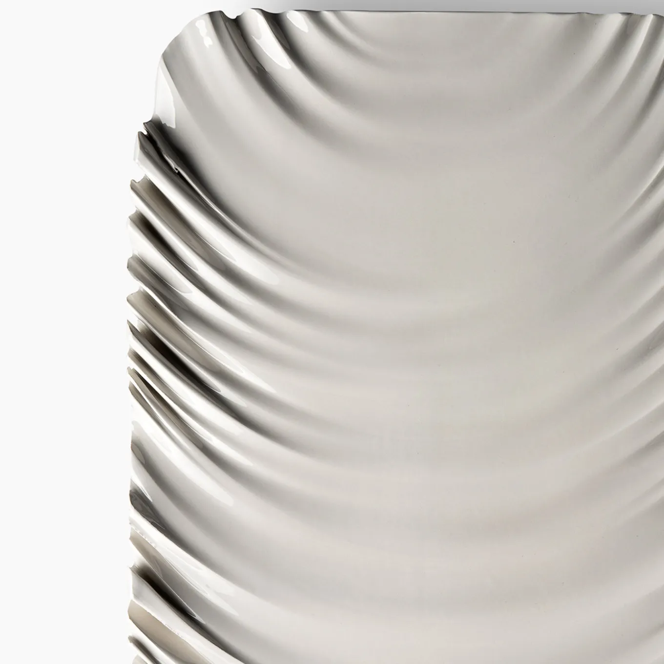 Piatto Decorativo Bianco di Aldo Londi