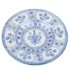 Piatto decorativo Fleur-de-Lis fiorentino blu di Lorenza Adami