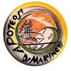 Piatto Decorativo Futurista Apoteosi a Marinetti in Ceramica