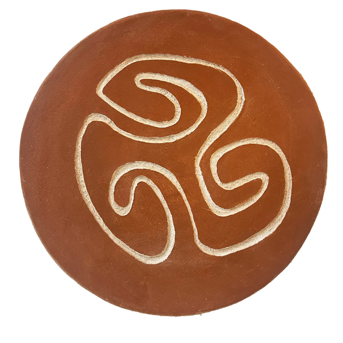 Piatto decorativo in ceramica marrone Eng 3 Terra