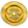 Piatto Decorativo in Vetro Oro Lirica