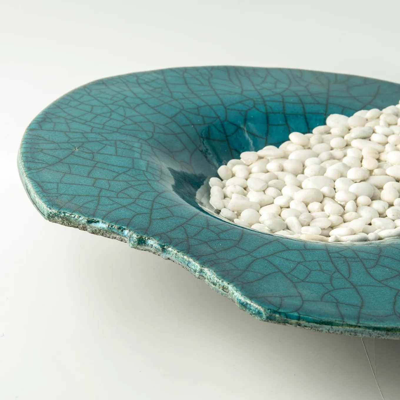 Piatto Decorativo Incanto Mediterraneo In Ceramica Blu Di Nino Basso