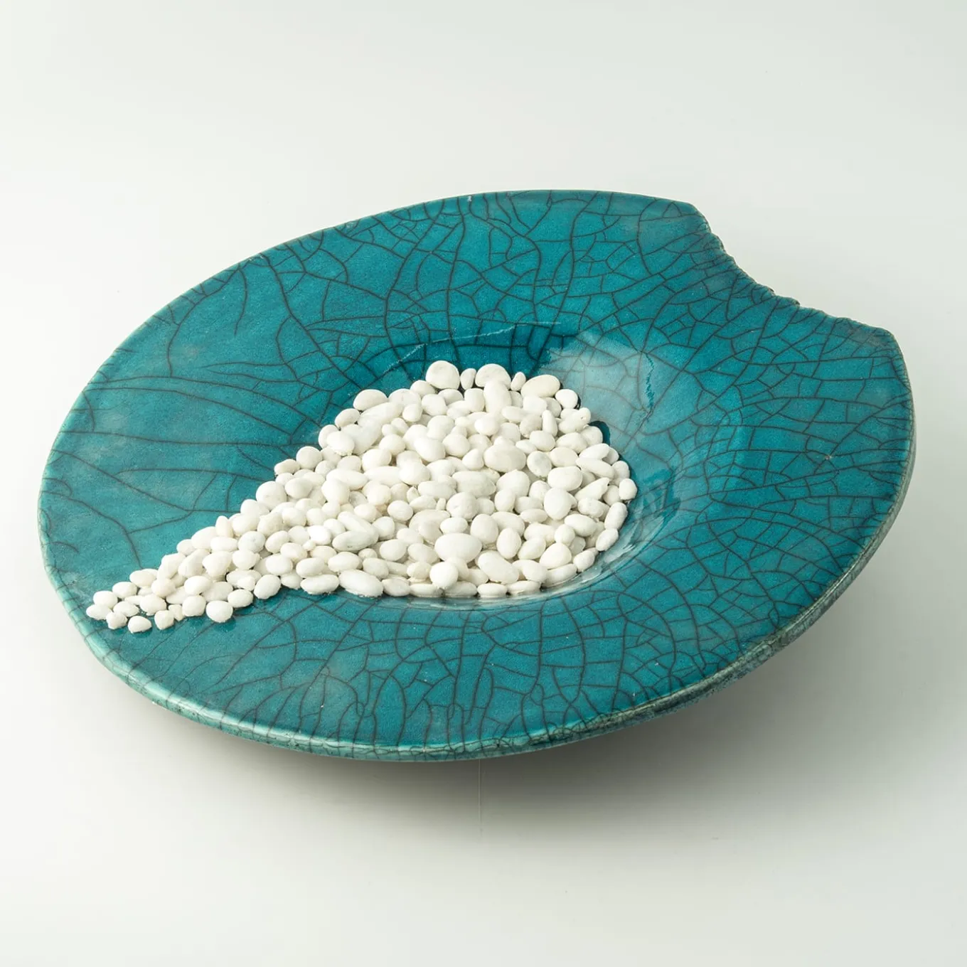 Piatto Decorativo Incanto Mediterraneo In Ceramica Blu Di Nino Basso