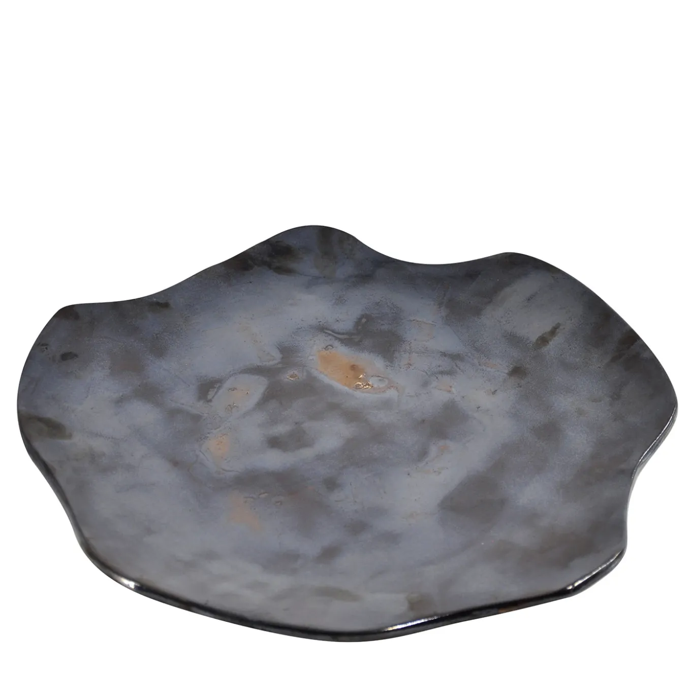 Piatto Decorativo Notte Stellata in Ceramica di Nino Basso