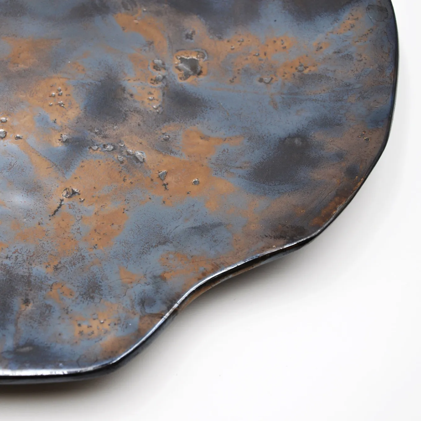 Piatto Decorativo Notte Stellata #2 in Ceramica di Nino Basso