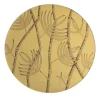 Piatto Decorativo Palme Oro