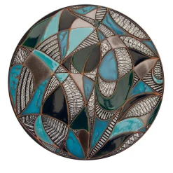 Piatto decorativo Sassi di Mare Optical Multicolor