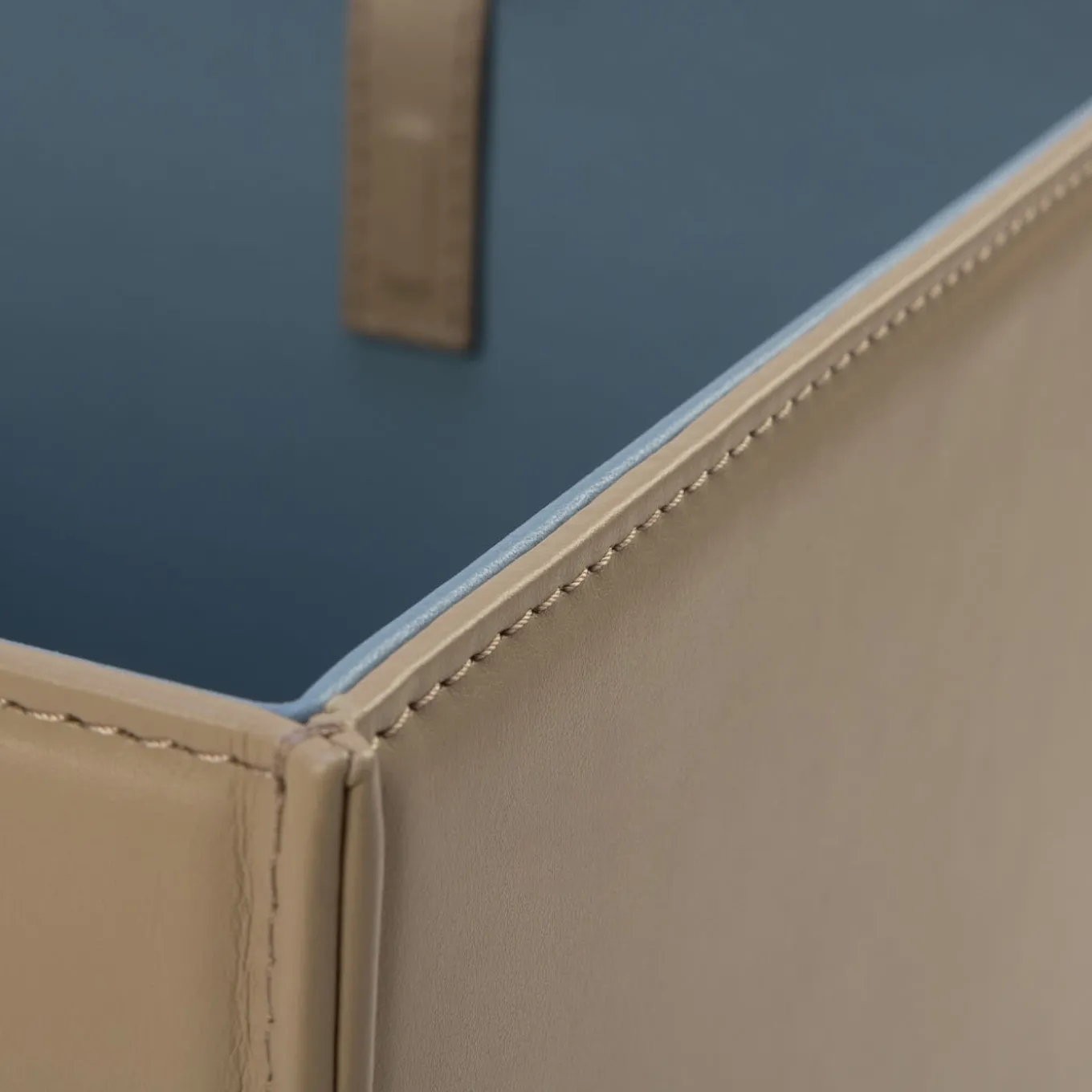 Picasso Cestino Silk Beige e Cielo Blue