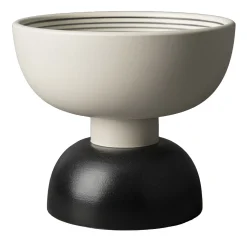 Piccolo centrotavola in bianco e nero di Ettore Sottsass