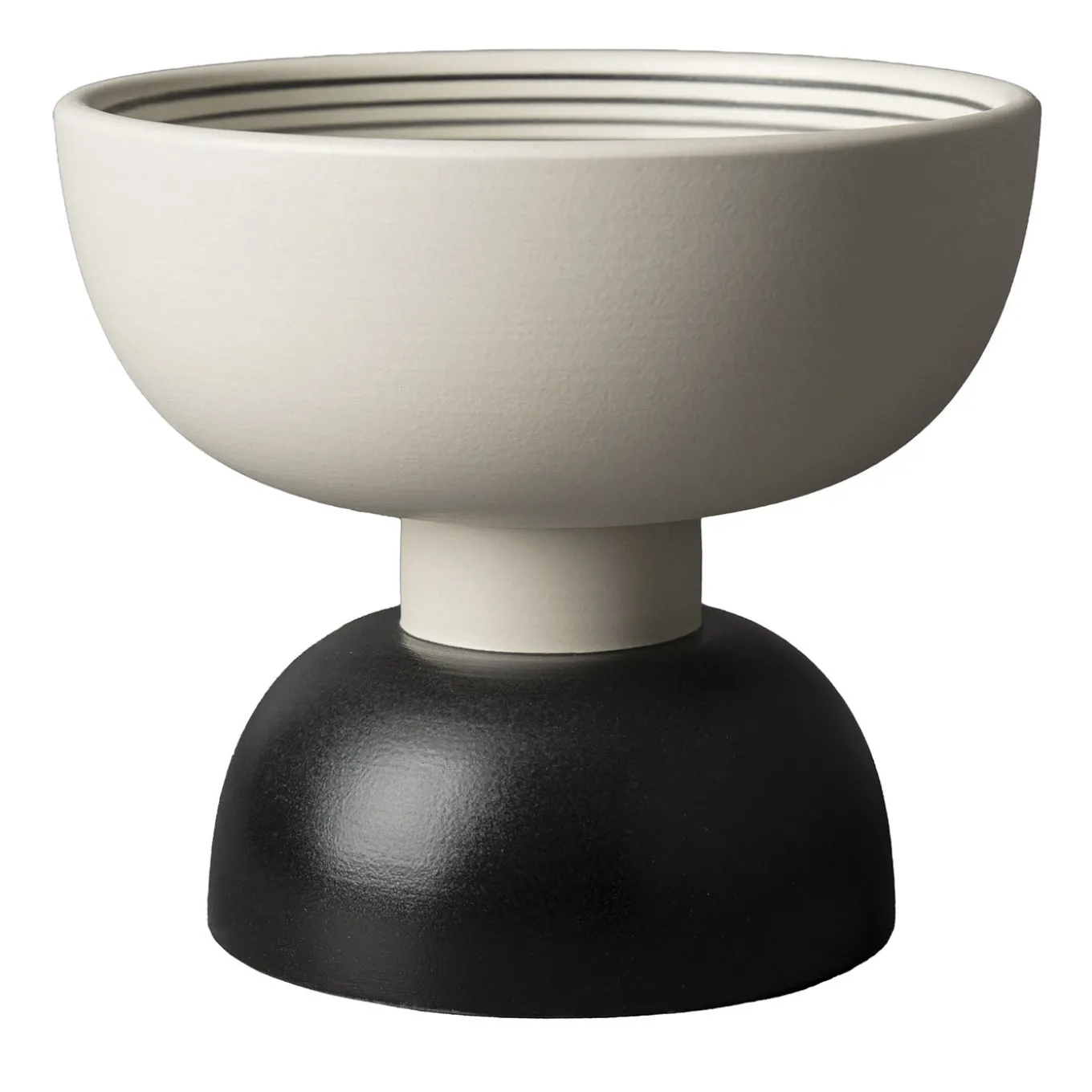 Piccolo centrotavola in bianco e nero di Ettore Sottsass