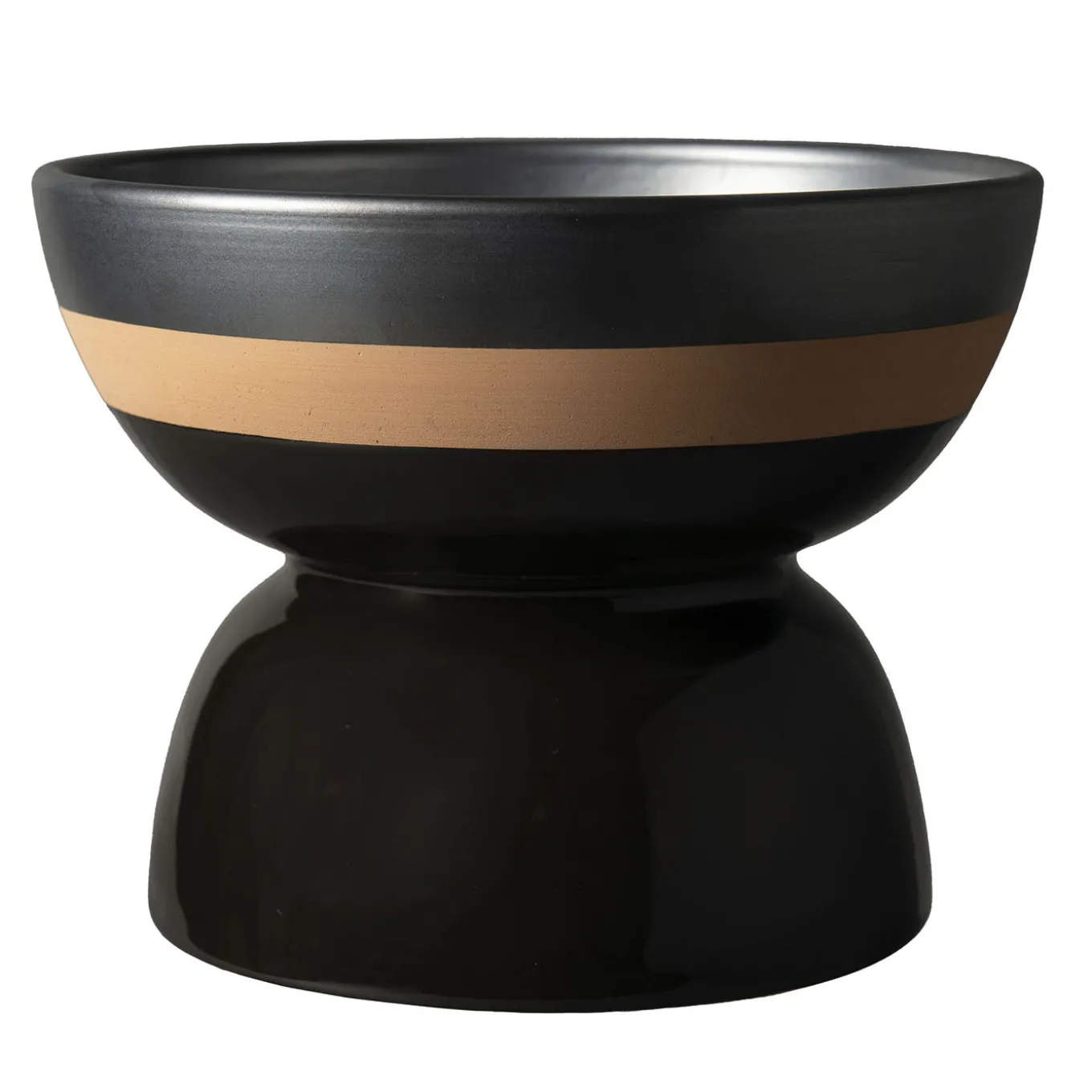 Piccolo centrotavola nero di Ettore Sottsass