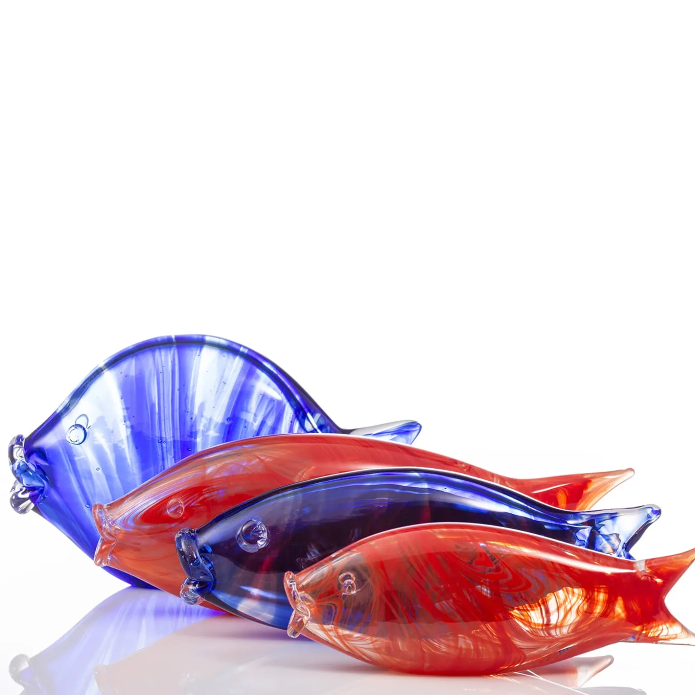 Piccolo pesce rosso in vetro di Murano