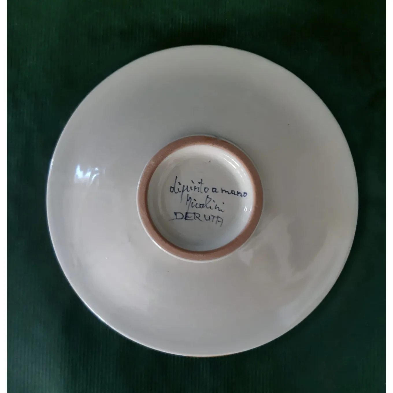 Piuma di pavone gialla ⌀ Piatto decorativo da 25 cm