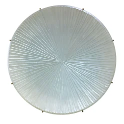 Placca a parete concava bianco perla