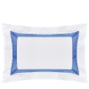 Plissè Bianco e Country Blue US King Sham