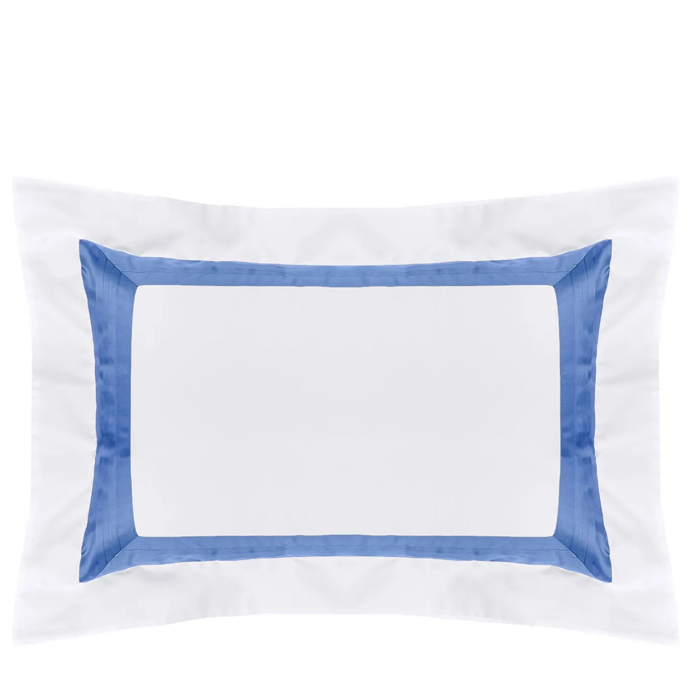 Plissè Bianco e Country Blue US King Sham