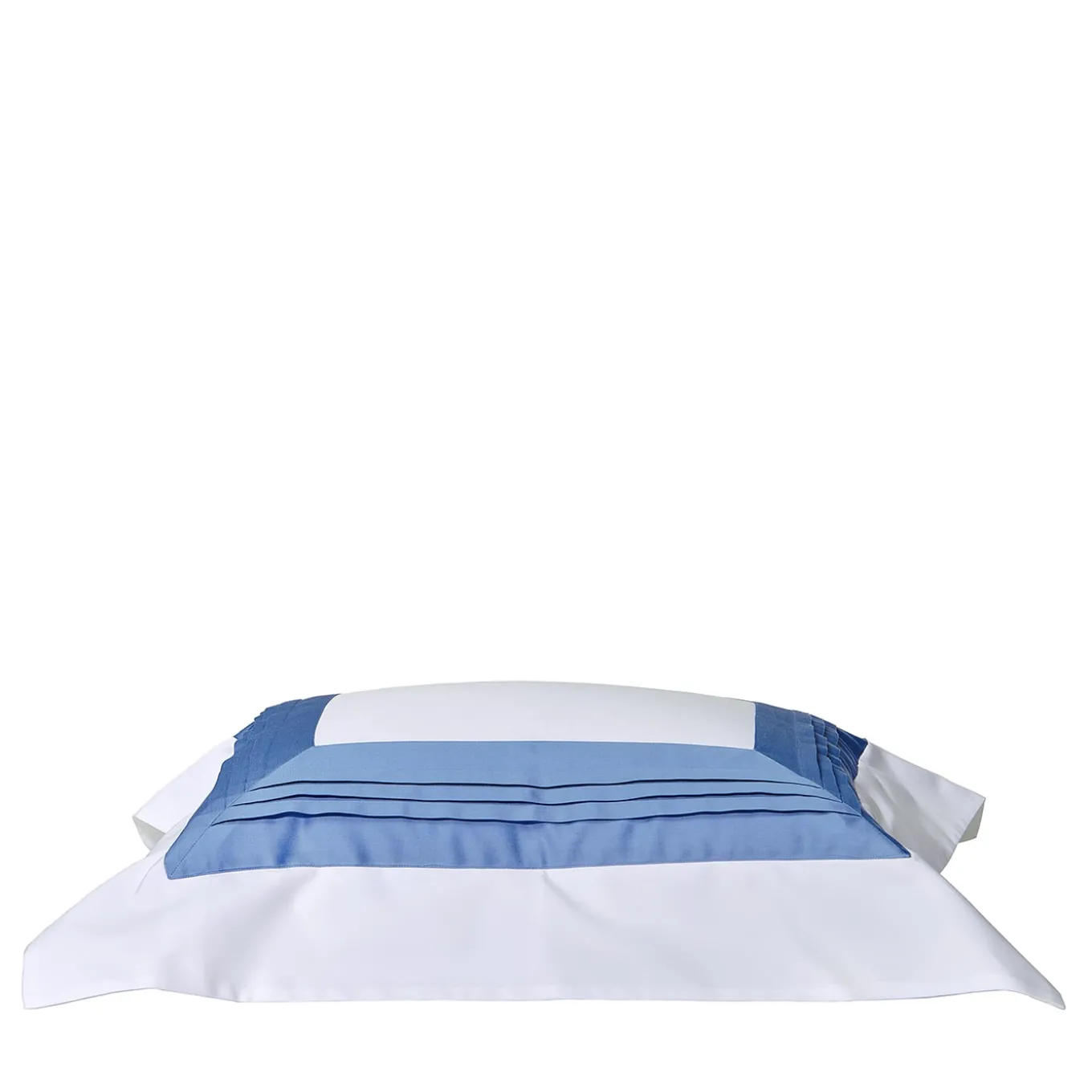 Plissè Bianco e Country Blue US King Sham