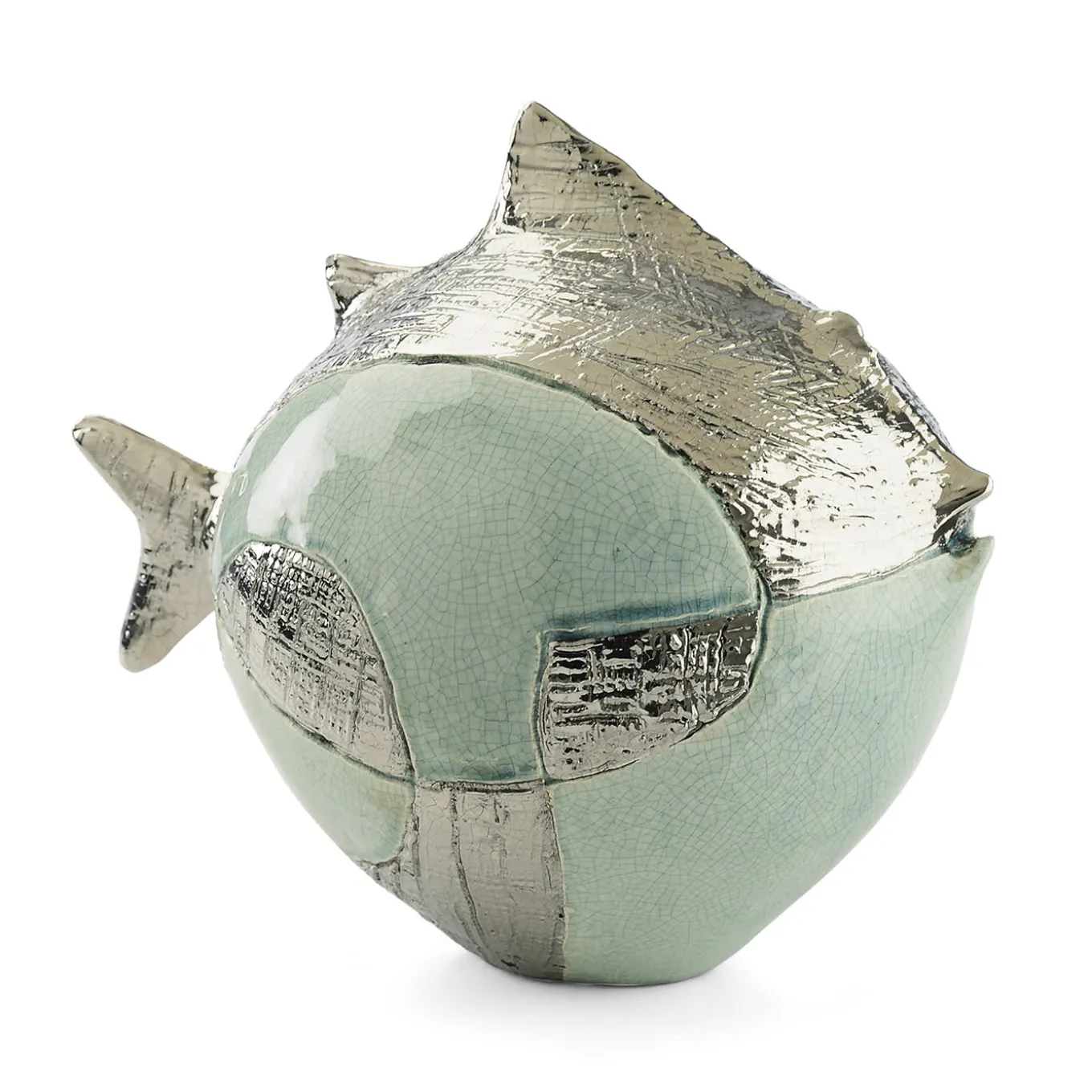 Pop pesce palla Scultura in ceramica