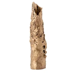 Porta Candela in Bronzo Forma Fluida